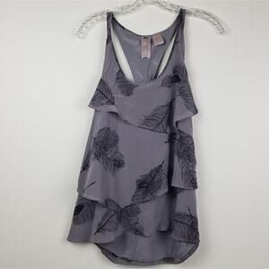 Gemma | Feathered Tiered Racerback Tank, Size M